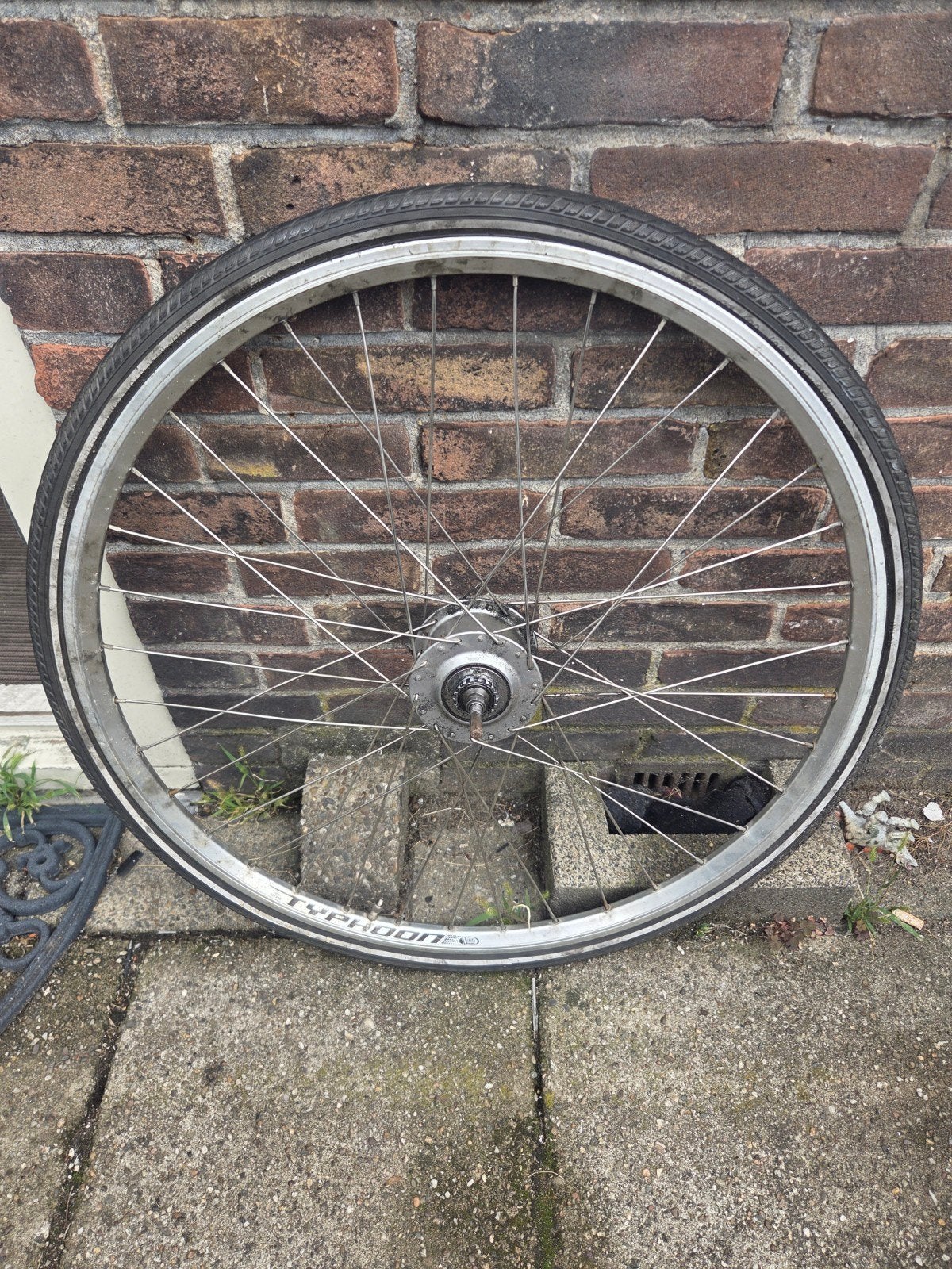 Fietswiel met Shimano Nexus naafversnelling, Fietsen en Brommers, Gebruikt, Stadsfiets, Aluminium, Shimano