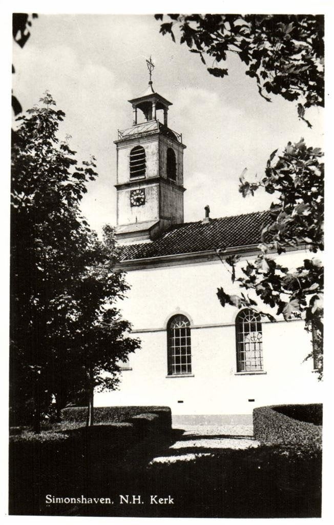 Simonshaven, N.H. Kerk - ongelopen, Ophalen of Verzenden, 1960 tot 1980, Ongelopen, Noord-Brabant