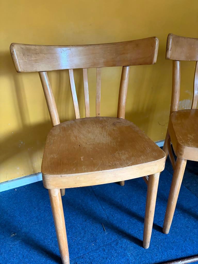 Twee vintage "Kok" cafestoelen uit de jaren '60, Ophalen, Twee, Kok, Vintage