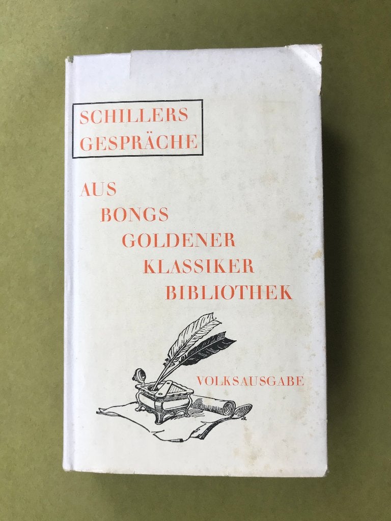 Schillers Gespräche, Boeken, Gelezen, Cultuurfilosofie, Schiller, Ophalen of Verzenden