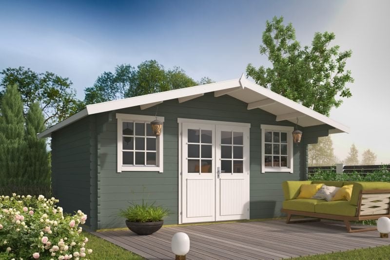 Blokhut - Tuinhuis Pavel | 44 mm | vuren onbehandeld, Verzenden, Nieuw
