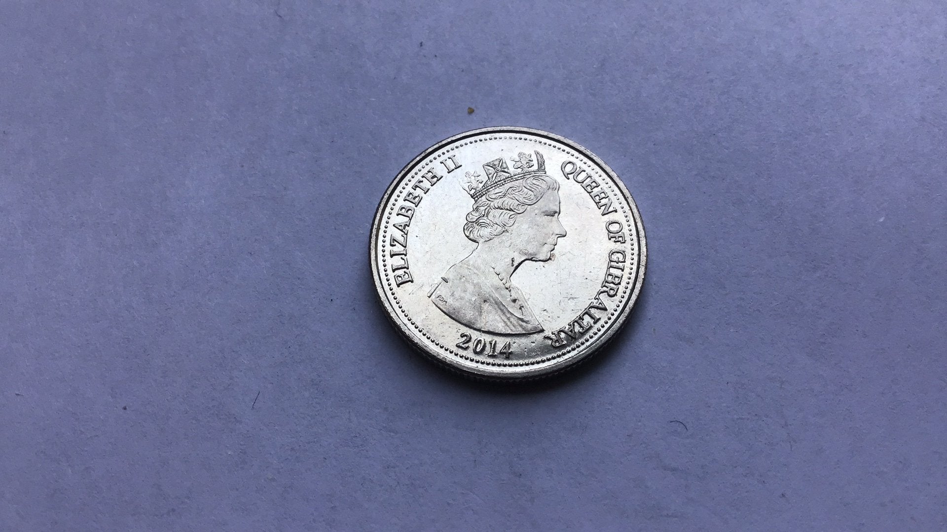 Gibraltar 10 pence 2014., Ophalen of Verzenden, Overige landen