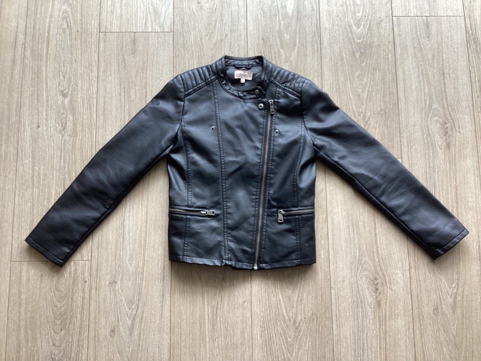 Kids Only meisjes zwart bikerjack als nieuw maat 146, Kinderen en Baby's, Kinderkleding | Maat 146, Ophalen of Verzenden, Zo goed als nieuw