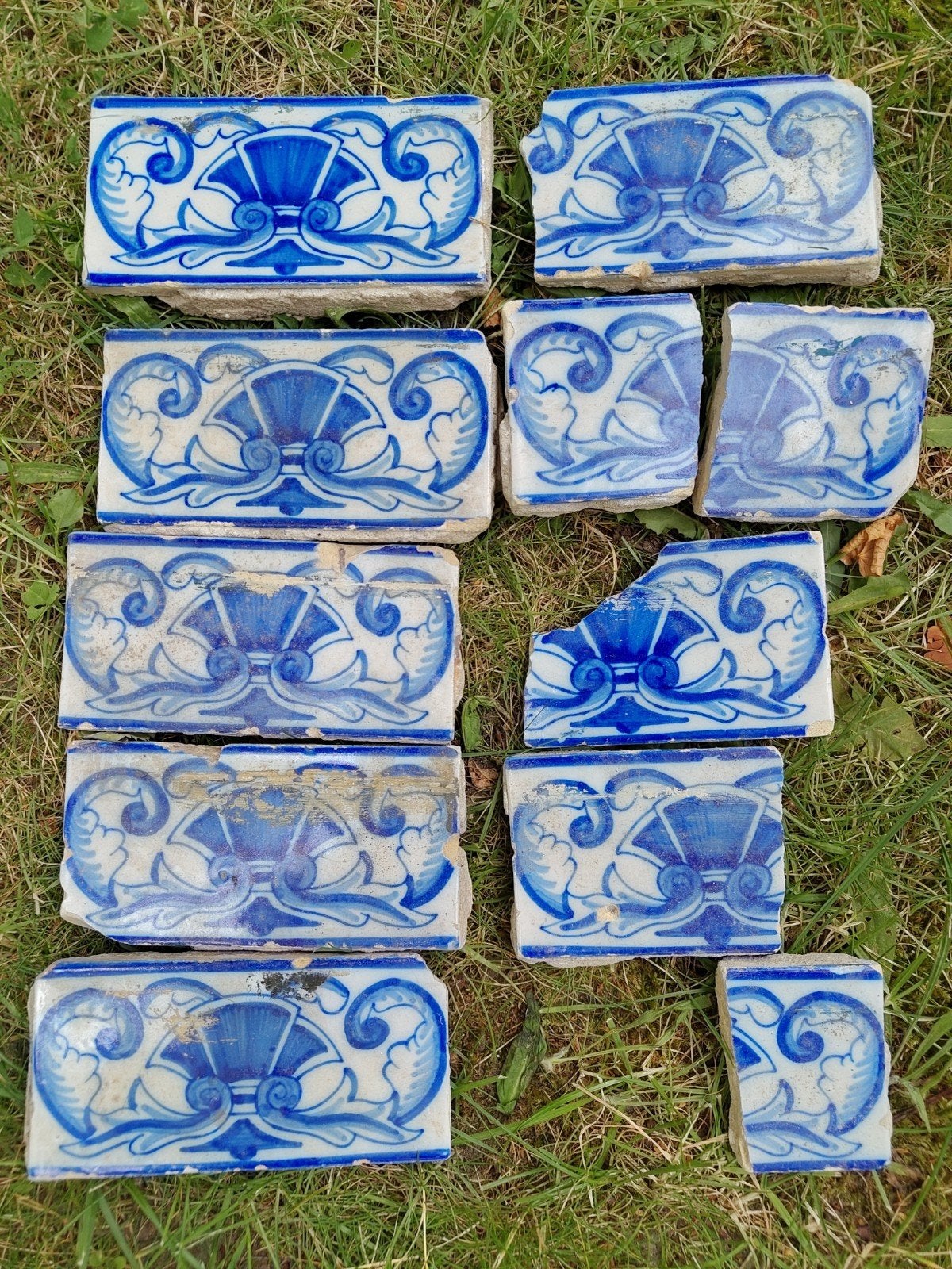 Art nouveau rand tegels, Ophalen