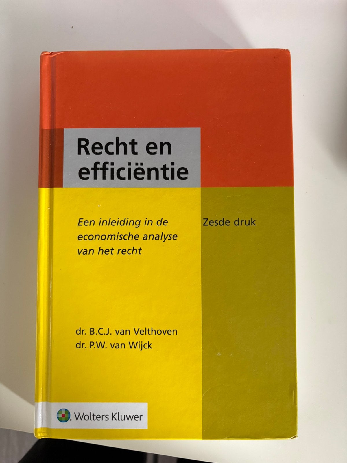 Recht en efficiëntie, Boeken, Ophalen of Verzenden, Zo goed als nieuw, Sociale wetenschap