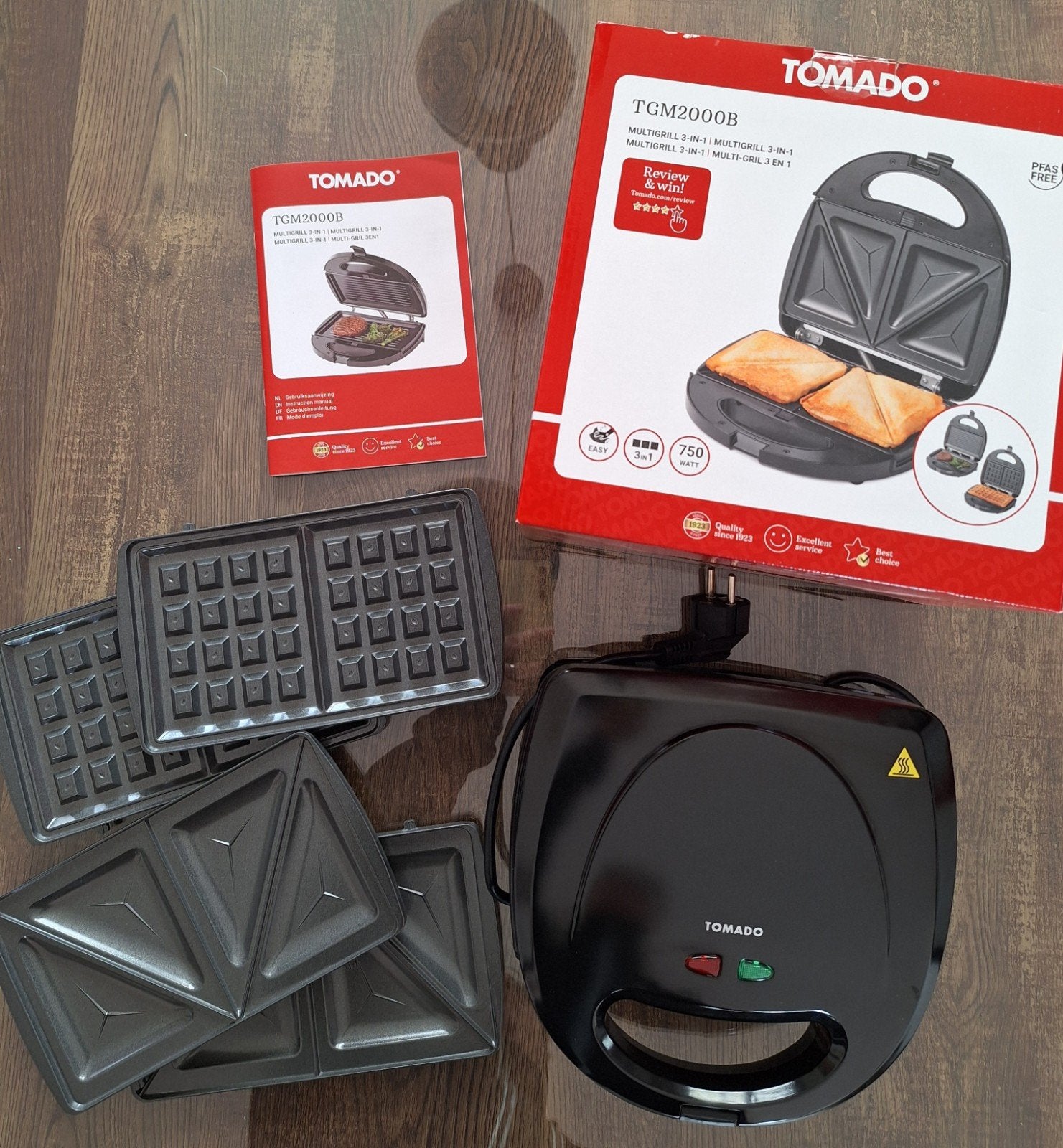 Tomado Multigrill 3-in-1, Witgoed en Apparatuur, Contactgrills, Nieuw, Ophalen of Verzenden