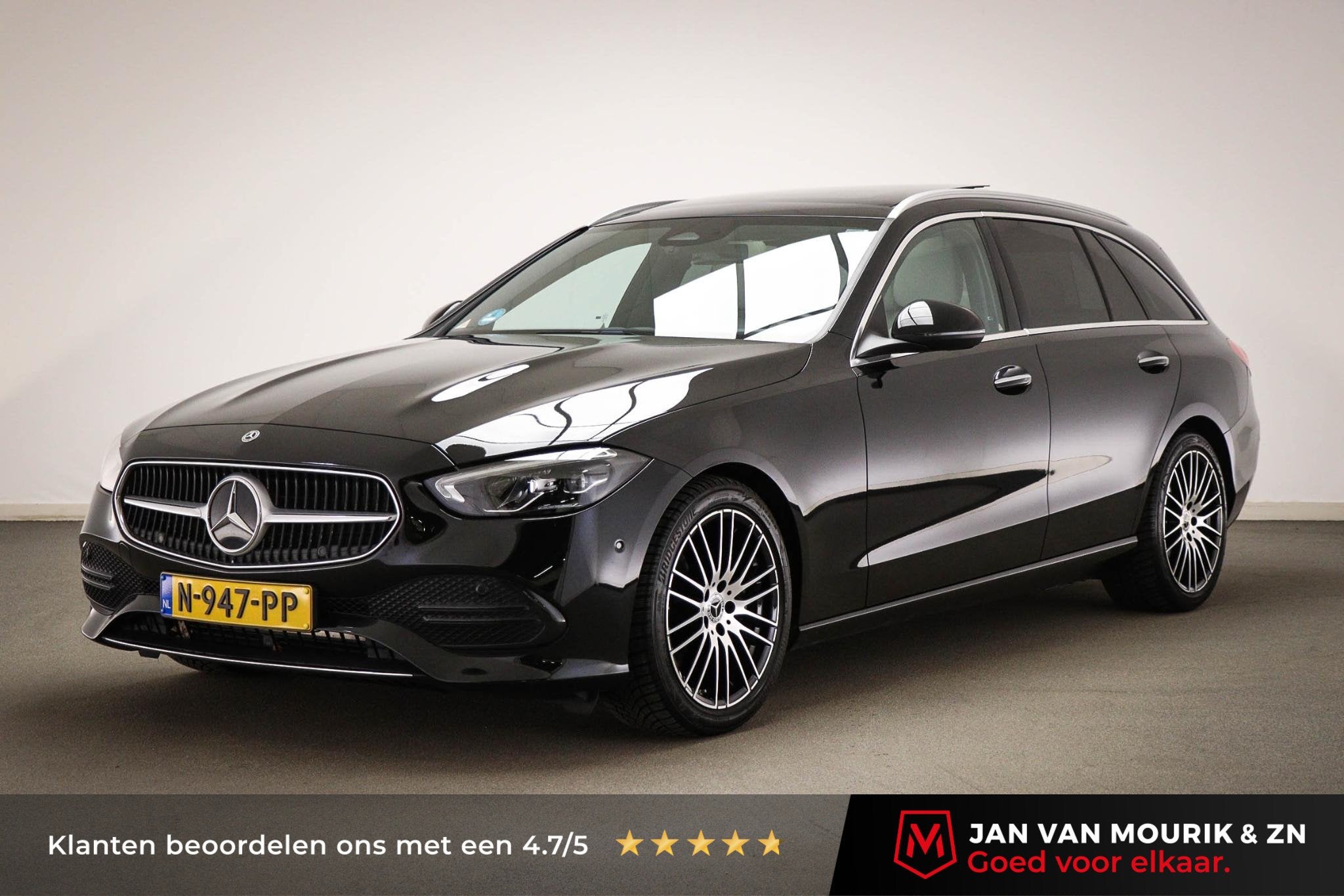Mercedes-Benz C-klasse Estate 200 Launch Edition Luxury Line, Automaat, 4 cilinders, Zwart, Origineel Nederlands