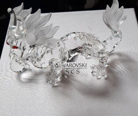 Swarovski draak jaarstuk 1997, Ophalen of Verzenden, Zo goed als nieuw, Figuurtje