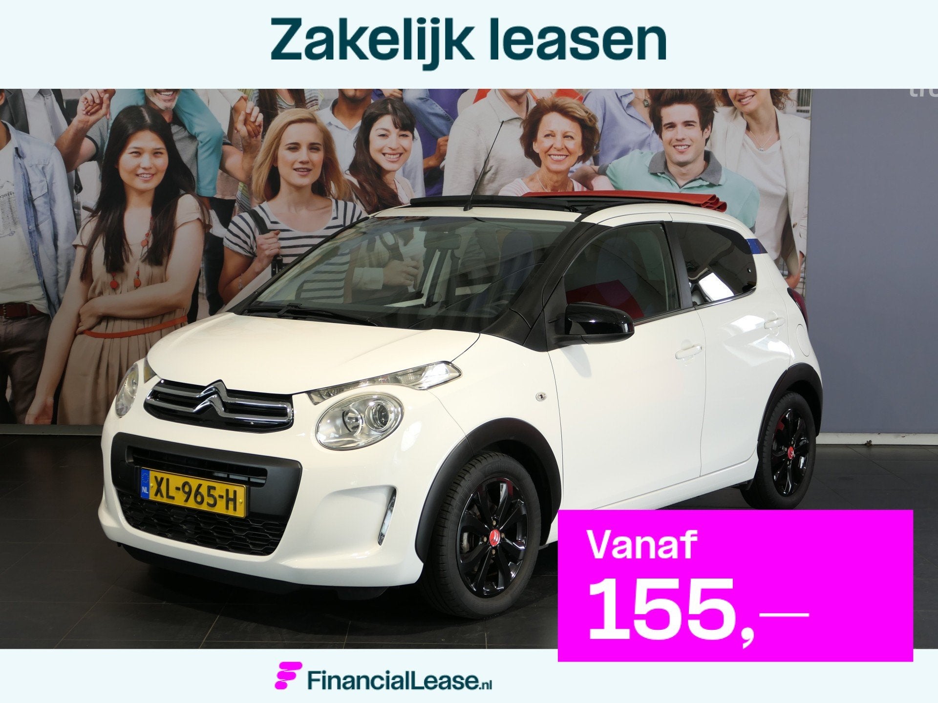 Citroën C1 1.0 VTi Airscape Urban Ride *Vouwdak* - *Stoelve, Voorwielaandrijving, Stof, 4 stoelen, C1
