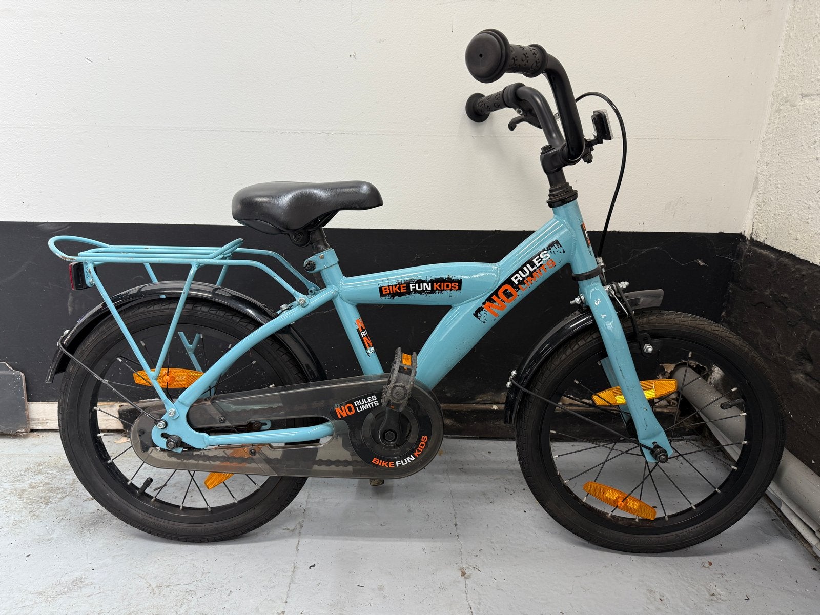 Nette kinderfiets 16 inch - Lichtblauw, Ophalen of Verzenden, Gebruikt, Terugtraprem, 16 tot 20 inch