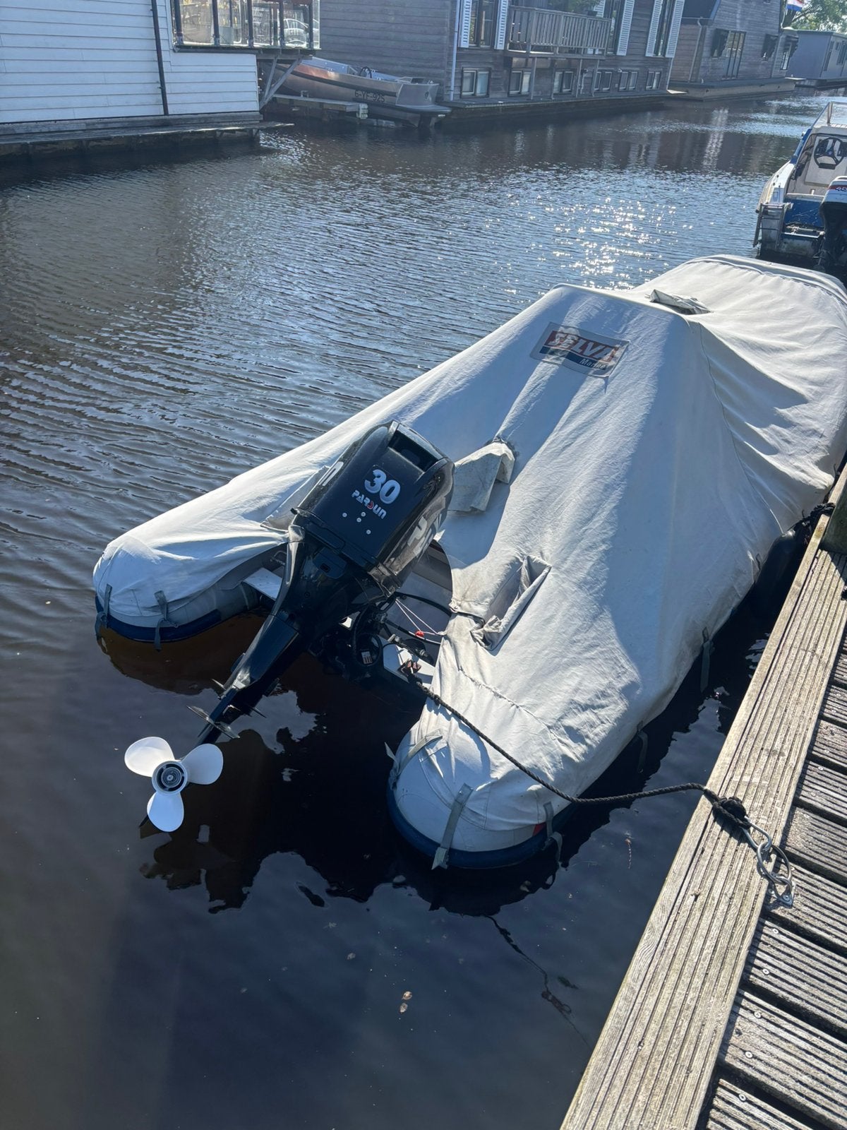 Rib 410 selva  30pk met 40uur. Afdekzeil, Watersport en Boten, Ophalen, Gebruikt, Overige typen