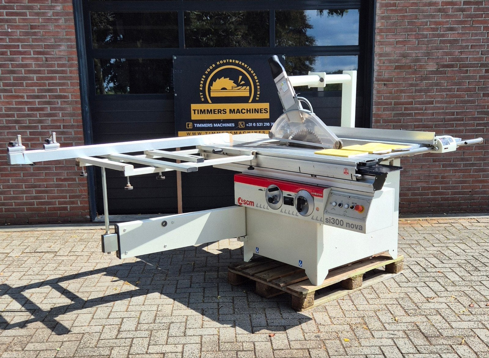 scm formaatzaag 140mm CE geremd voorritser 2016 compact, Ophalen of Verzenden, 1200 watt of meer, 70 mm of meer