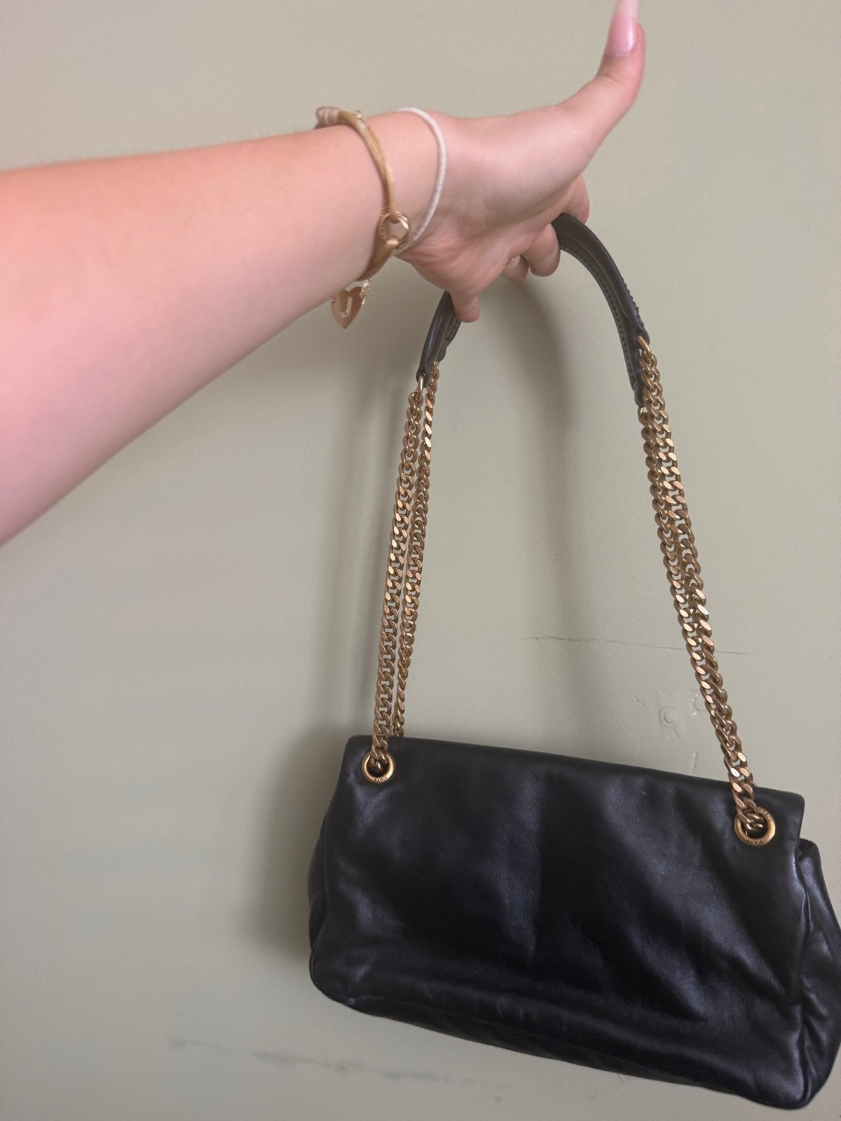 Yves Saint Laurent tas, Ophalen of Verzenden, Zo goed als nieuw, Zwart, Schoudertasje