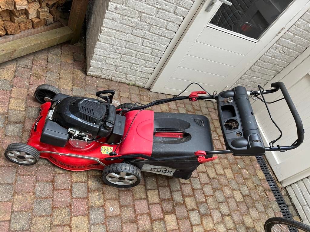 Gude Big Wheeler 460 ES, elect starter, Tuin en Terras, Grasmaaiers, Ophalen, Gebruikt, Elektrische starter, Benzine-grasmaaier