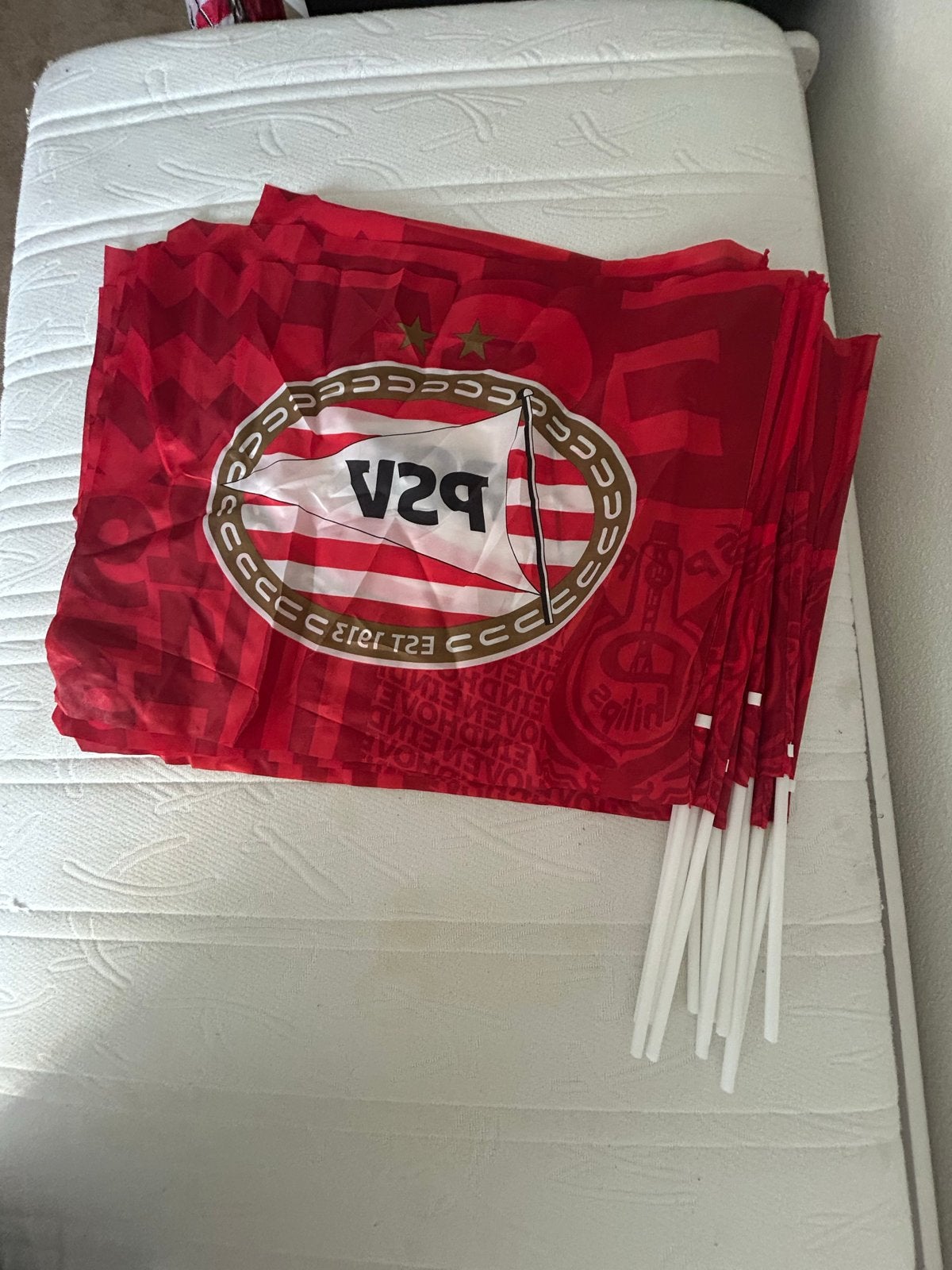 12 psv vlagen 15 euro, Diversen, Vlaggen en Wimpels, Ophalen of Verzenden