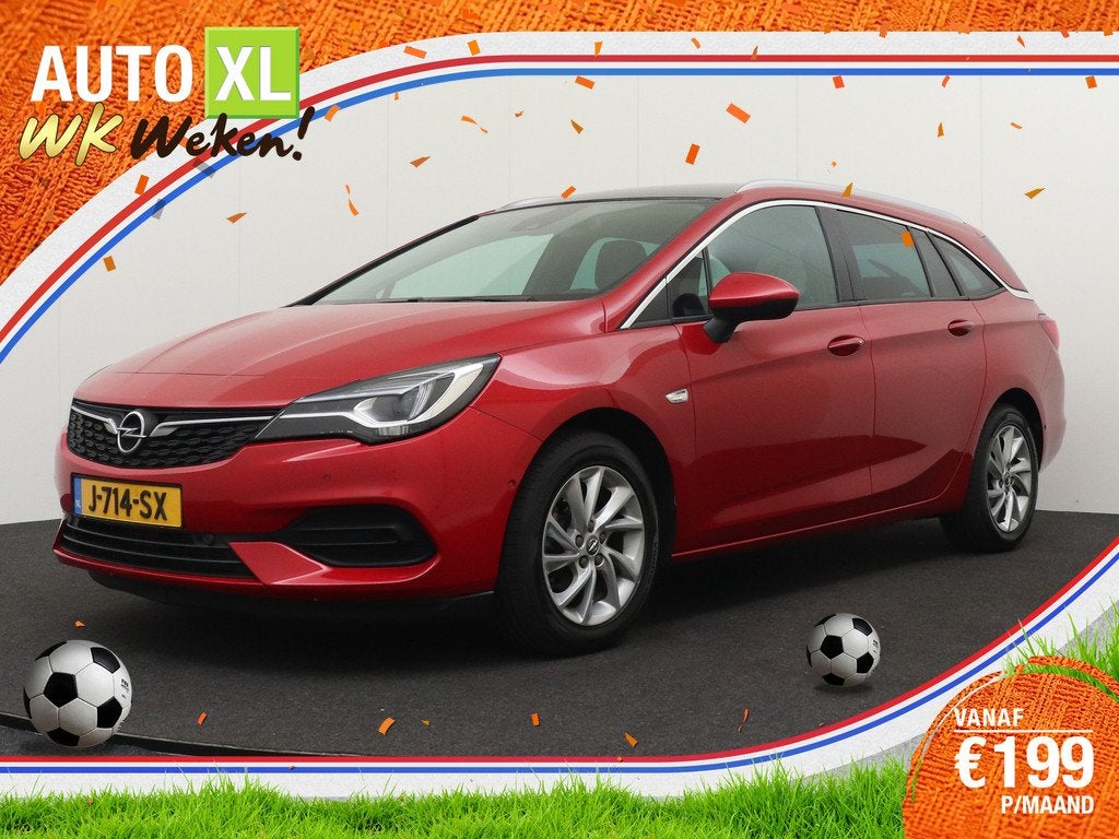 Opel Astra Sports Tourer 1.2 131 PK Elegance Half-Leder Carp, Auto's, Opel, Bedrijf, Te koop, Astra, ABS, Achteruitrijcamera, Airbags