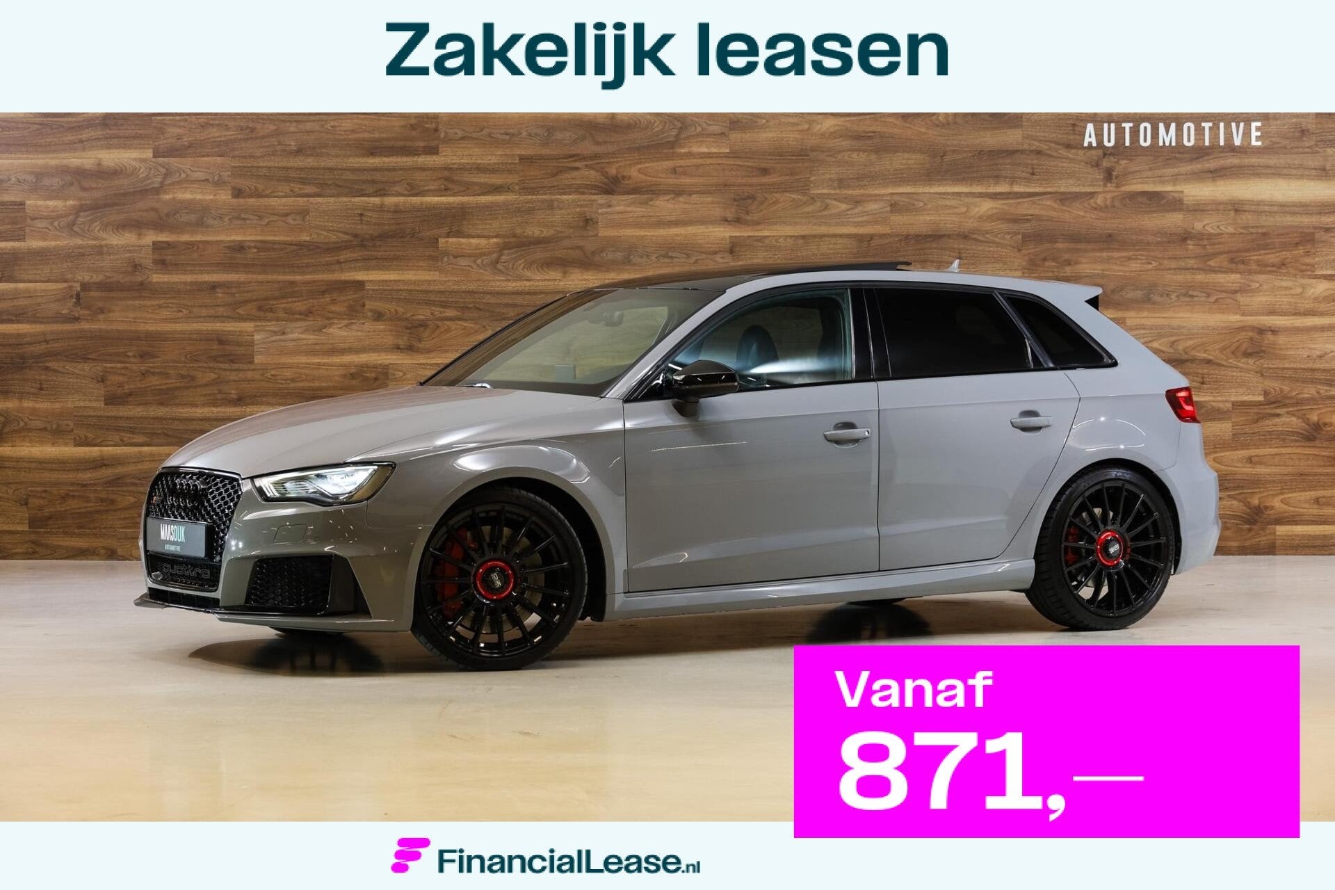 Audi RS3 2.5 TFSI RS3 quattro|NAP|B&O|Pano|RS-zetels|Camera|, Automaat, Gebruikt, 367 pk, Bedrijf