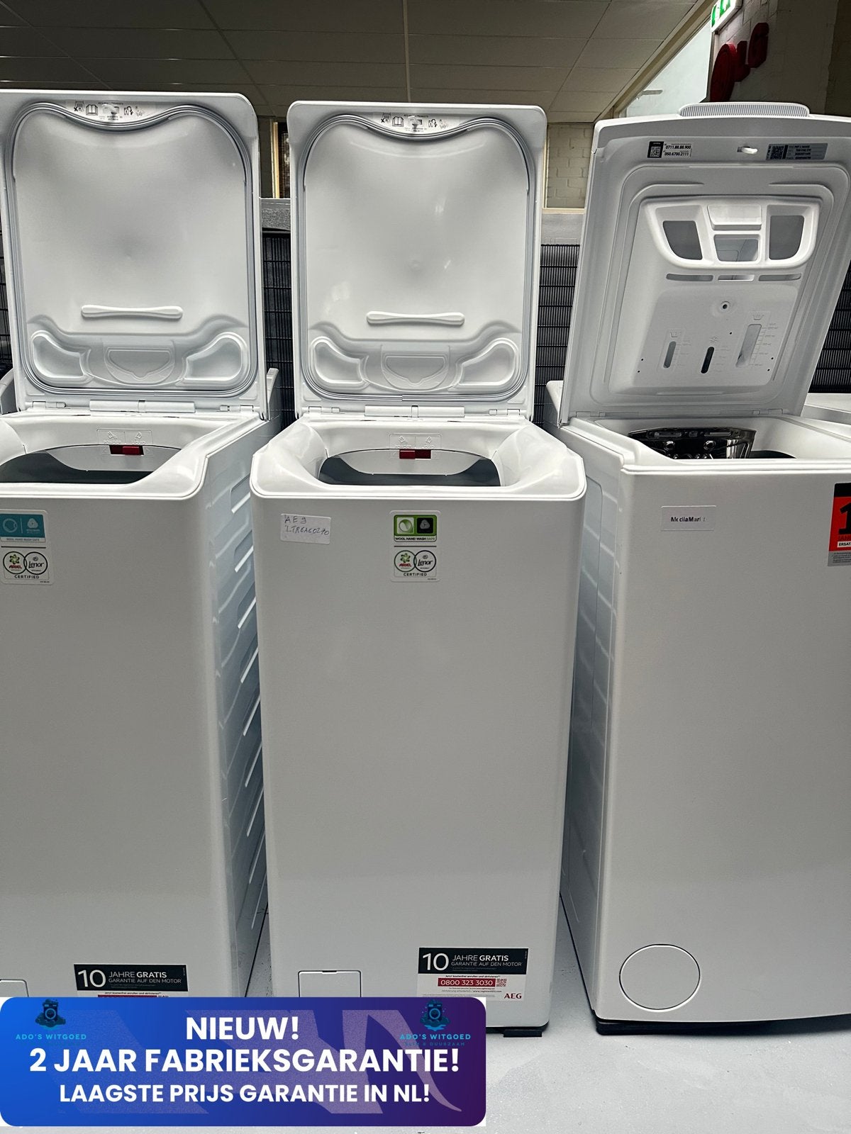 AEG 6000 ProSense 7KG WASMACHINE BOVENLADER SoftOpening, AEG, Nieuw, Ophalen of Verzenden, 85 tot 90 cm