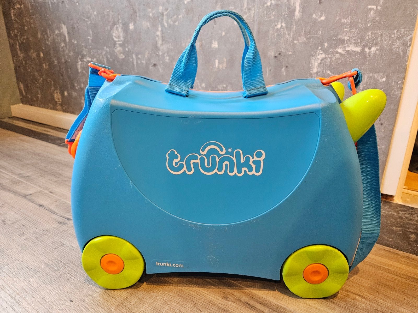 Trunki kinder koffer blauw, Ophalen of Verzenden, Gebruikt
