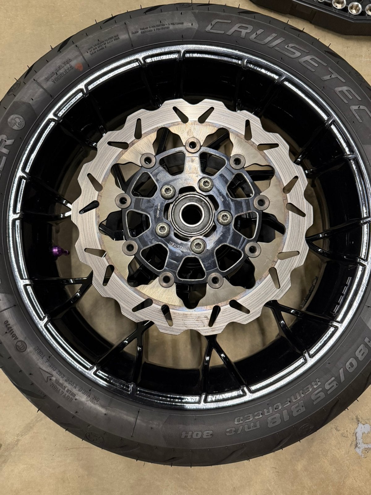 Harley davidson achter remschijf - galfer floating disc, Ophalen of Verzenden, Gebruikt