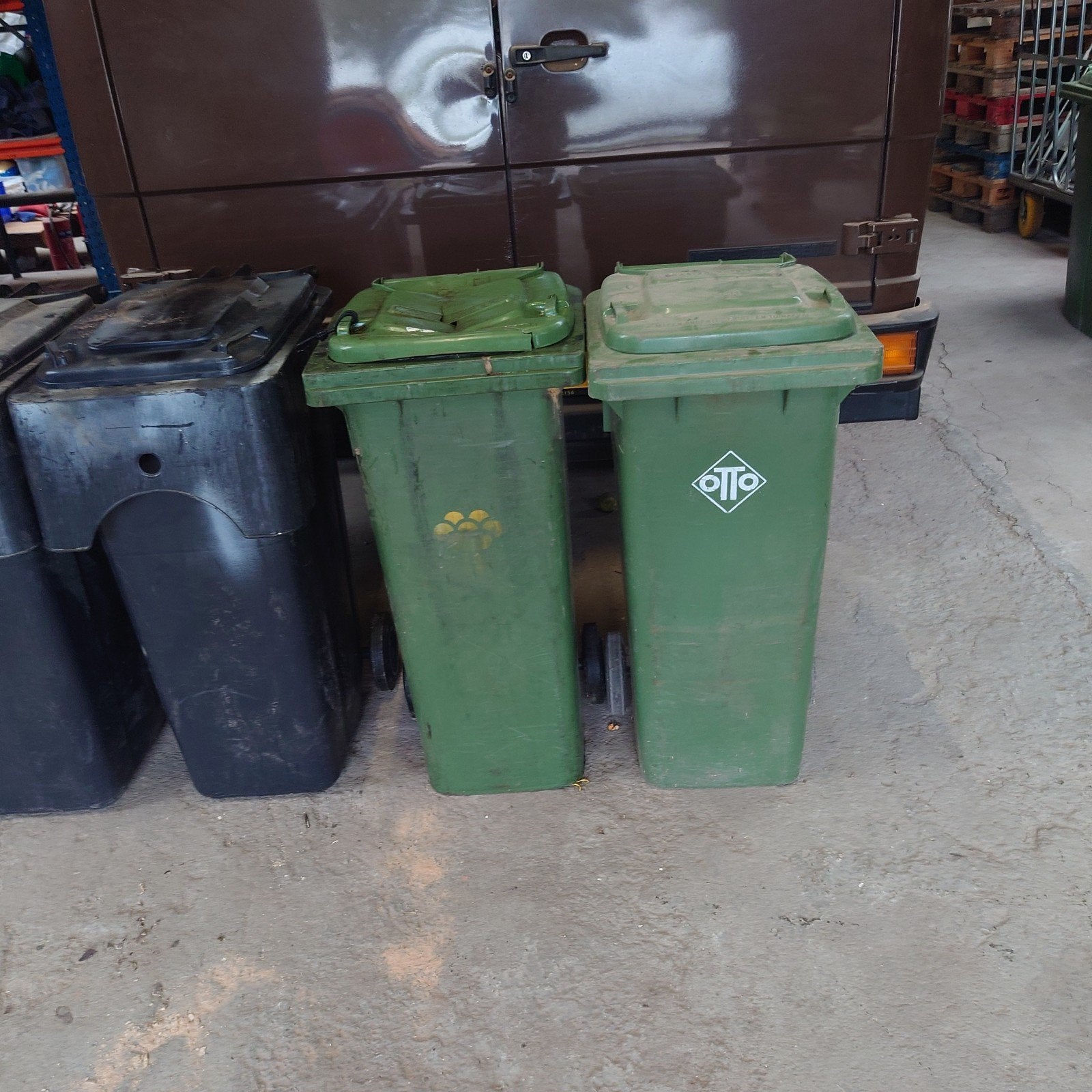 Kliko vuilcontainer 140 liter - Groen, 40 liter of meer, Ophalen, Gebruikt, Kunststof