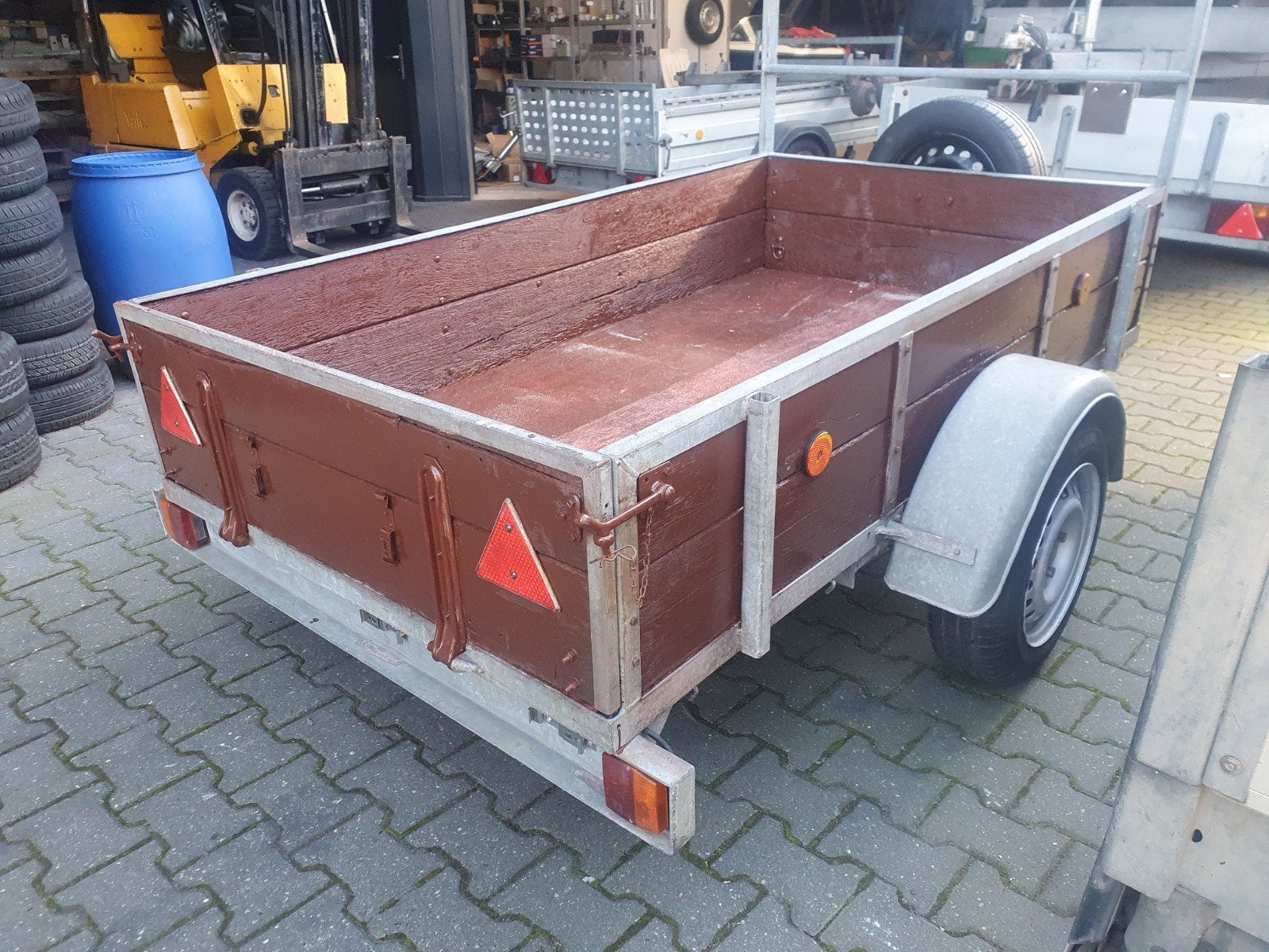 enkelasser 210 x120 gegalvaniseerd  750kg Ongeremd bieden, Auto diversen, Ophalen of Verzenden