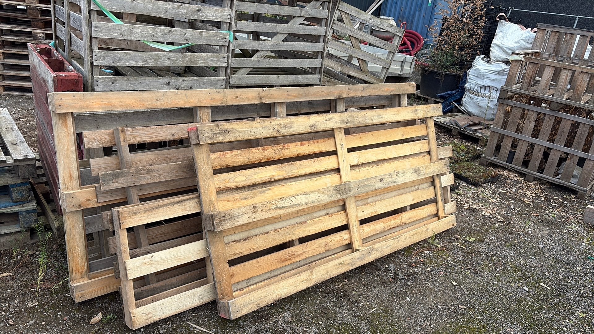 Gratis grote pallets, Ophalen, Zo goed als nieuw, 50 mm of meer, Pallet