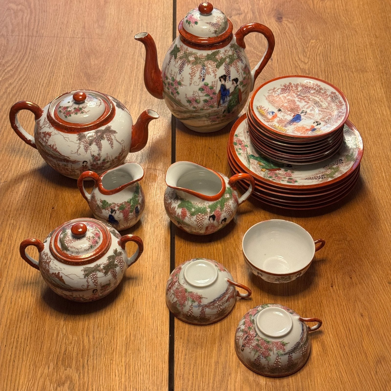 Japans 'Kutani' servies 24 stuks, Antiek en Kunst, Ophalen of Verzenden
