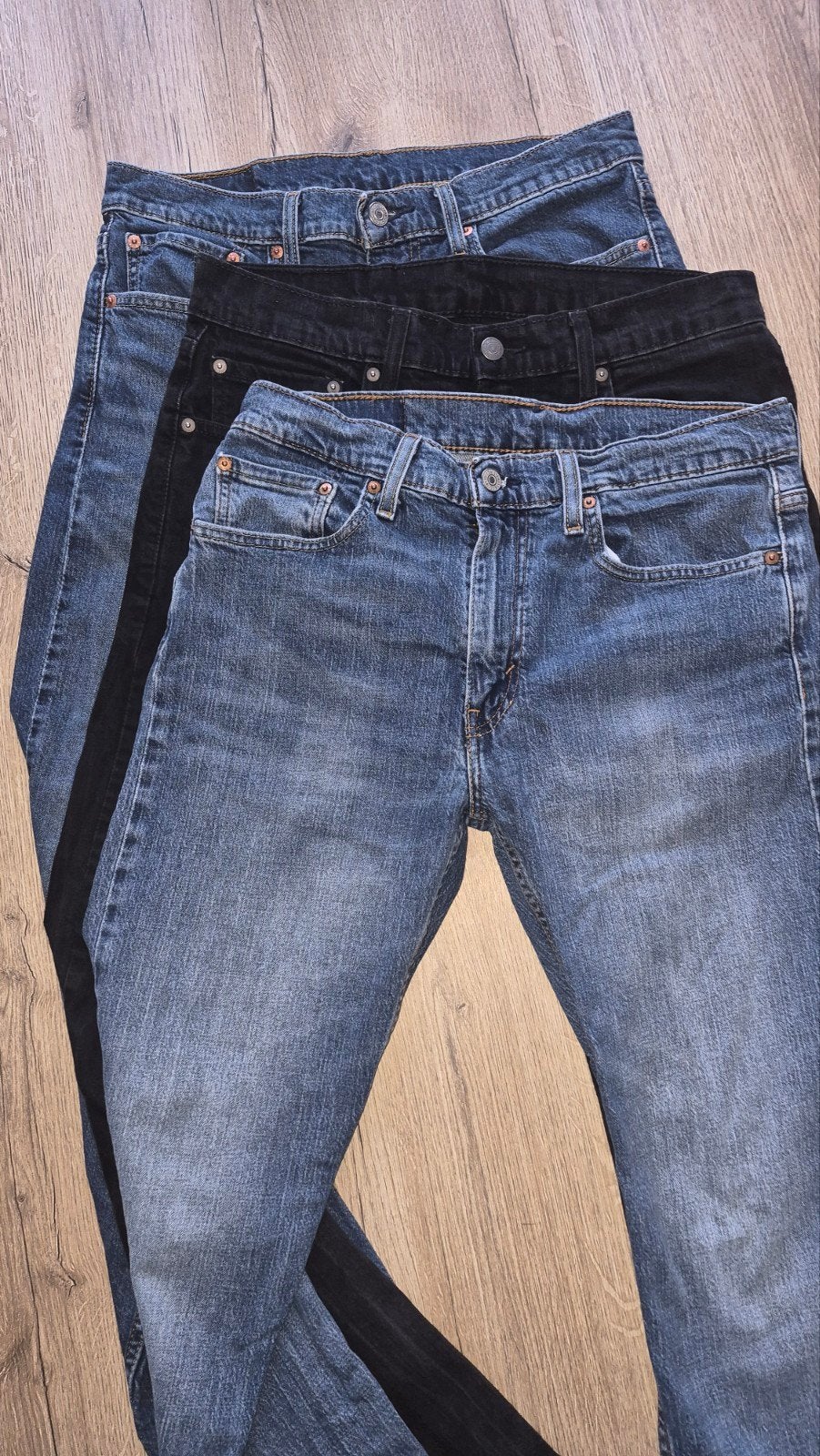 Levi's jeans herenspijkerbroeken €35,- p.st. of 3 voor €90,-, Levi's, Blauw, W32 (confectie 46) of kleiner, Ophalen of Verzenden