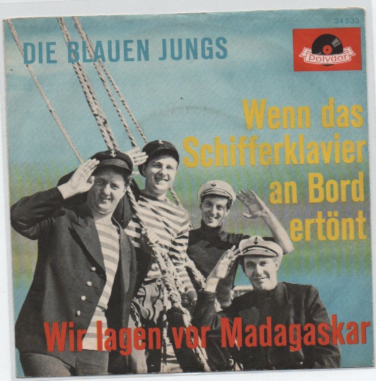 Die Blauen Jungs- Wenn das Schifferklavier, Verzenden, 7 inch, Zo goed als nieuw, Beschermende buitenhoes