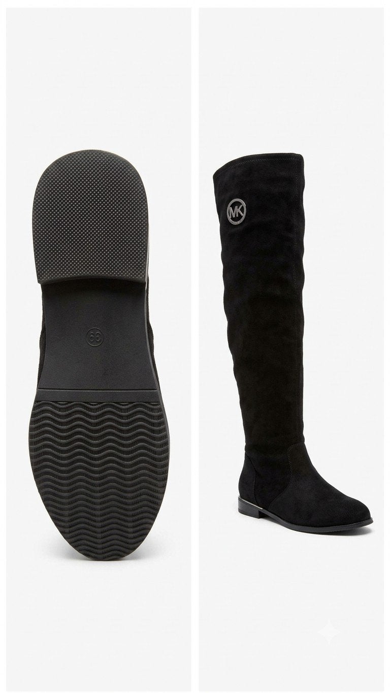 Michael Kors Zwarte Overknee Laarzen Maat 39, Kleding | Dames, Hoge laarzen, Michael Kors, Zwart, Ophalen of Verzenden