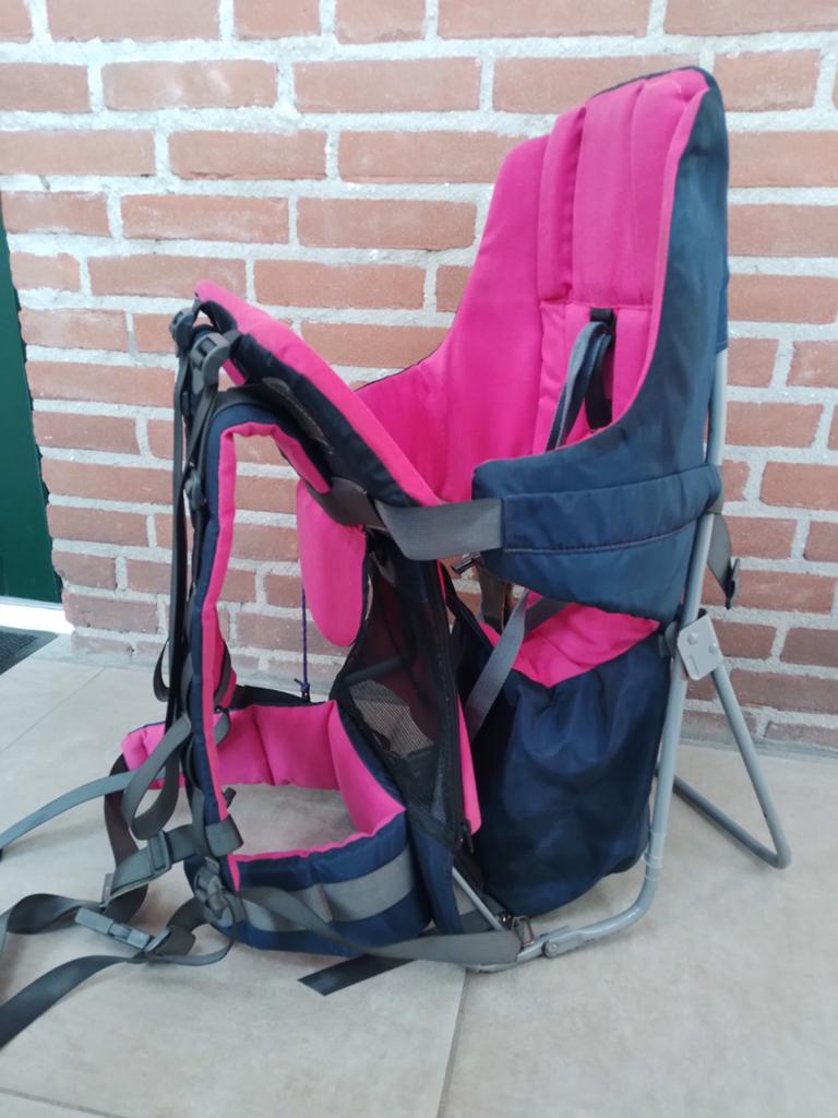 Caddy Outdoor Gear Draagrugzak - Blauw/Roze, Overige merken, Gebruikt, Ophalen of Verzenden, Rug