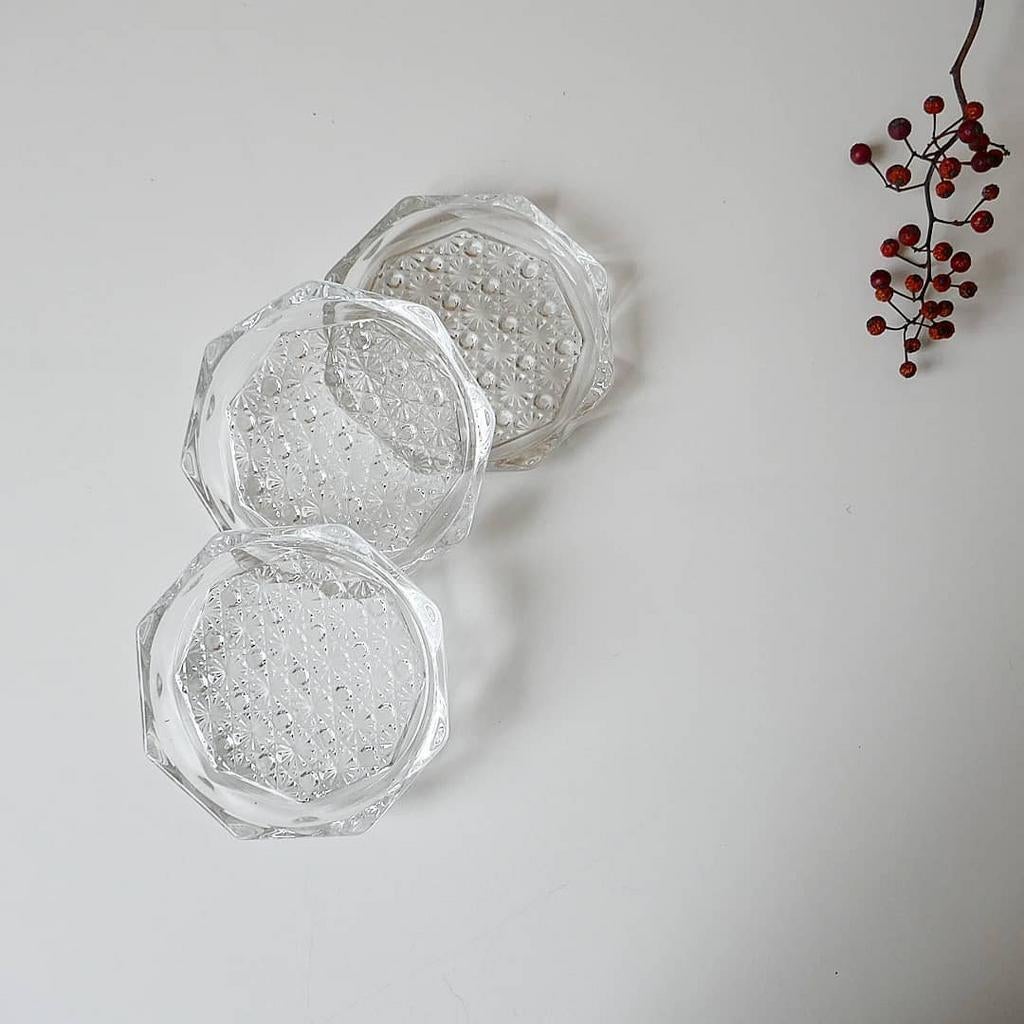 Setje onderzetters, Ophalen of Verzenden, Zo goed als nieuw, Glas of Kopje