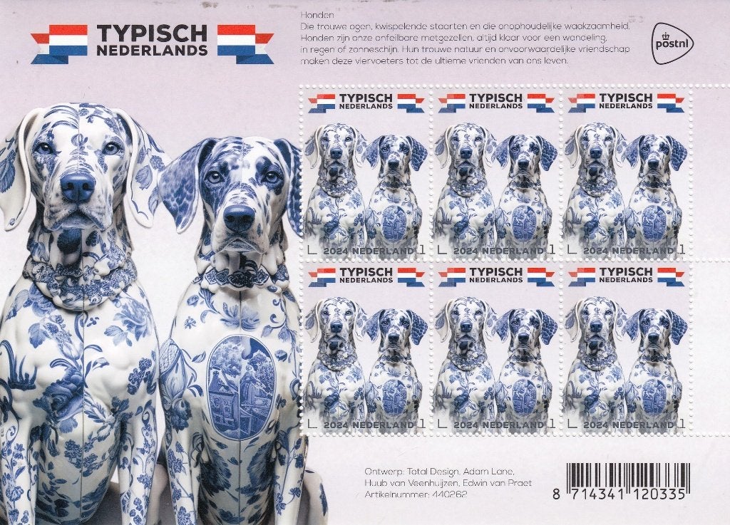 Nederland- 2024.01.9- Typisch Nederland- Honden- Vel- P, Ophalen of Verzenden, Na 1940, Postfris
