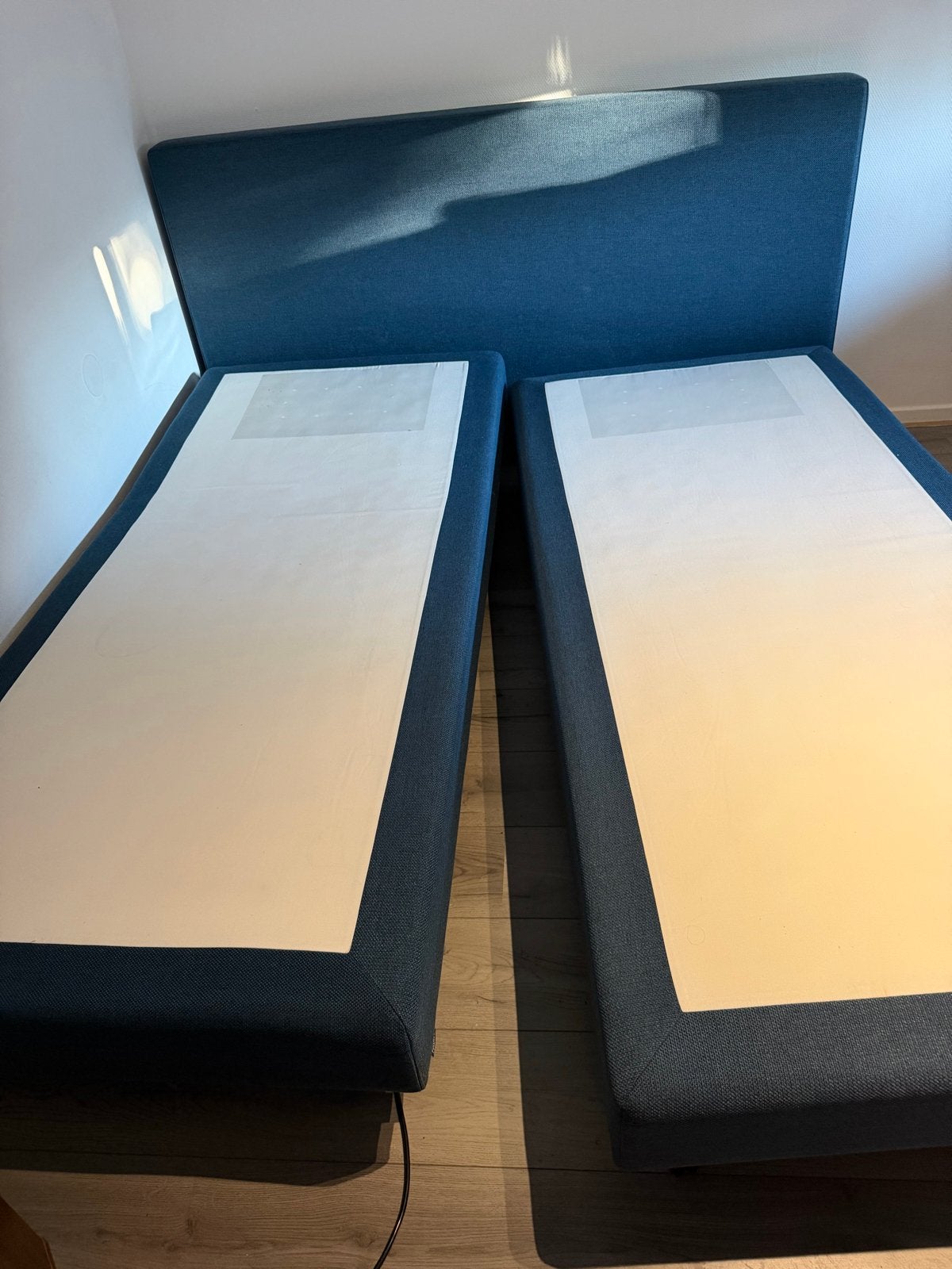 Pullman elektrisch bed met topmatras van Haco, Huis en Inrichting, Blauw, Tweepersoons, Ophalen of Verzenden, 180 cm