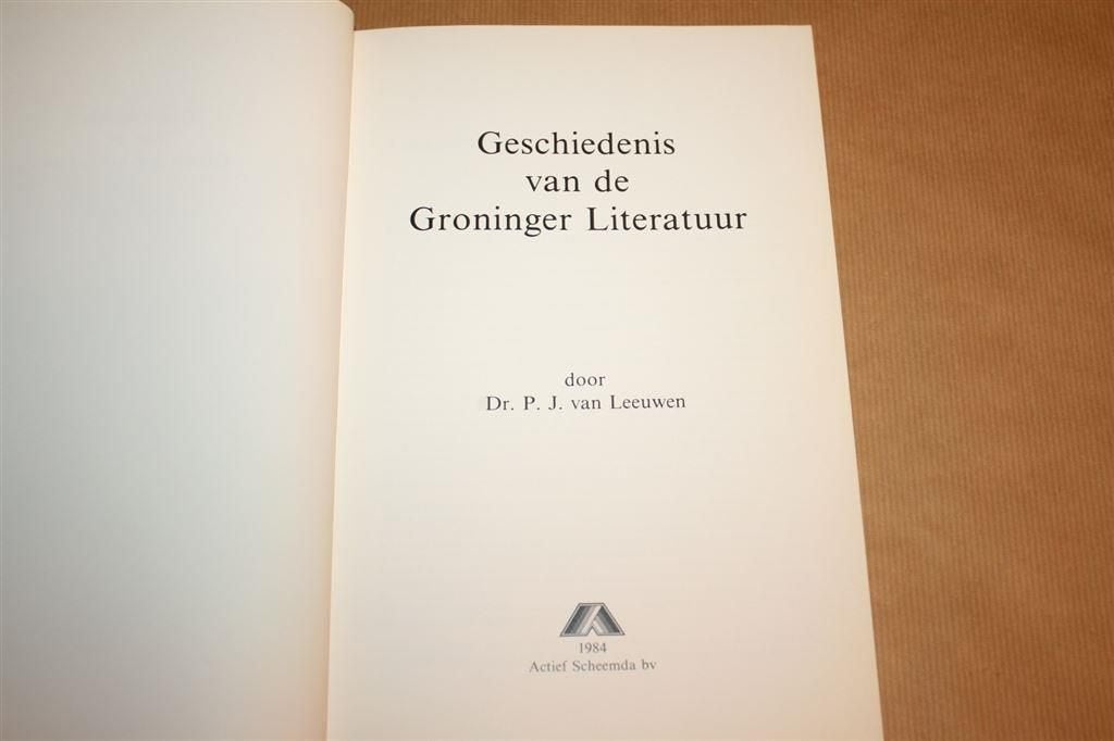 Geschiedenis van de Groninger literatuur., Boeken, Ophalen of Verzenden, Gelezen