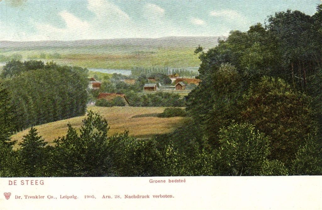 De Steeg - Groene bedstee - 1905 - ongelopen, Ophalen of Verzenden, Voor 1920, Ongelopen, Gelderland