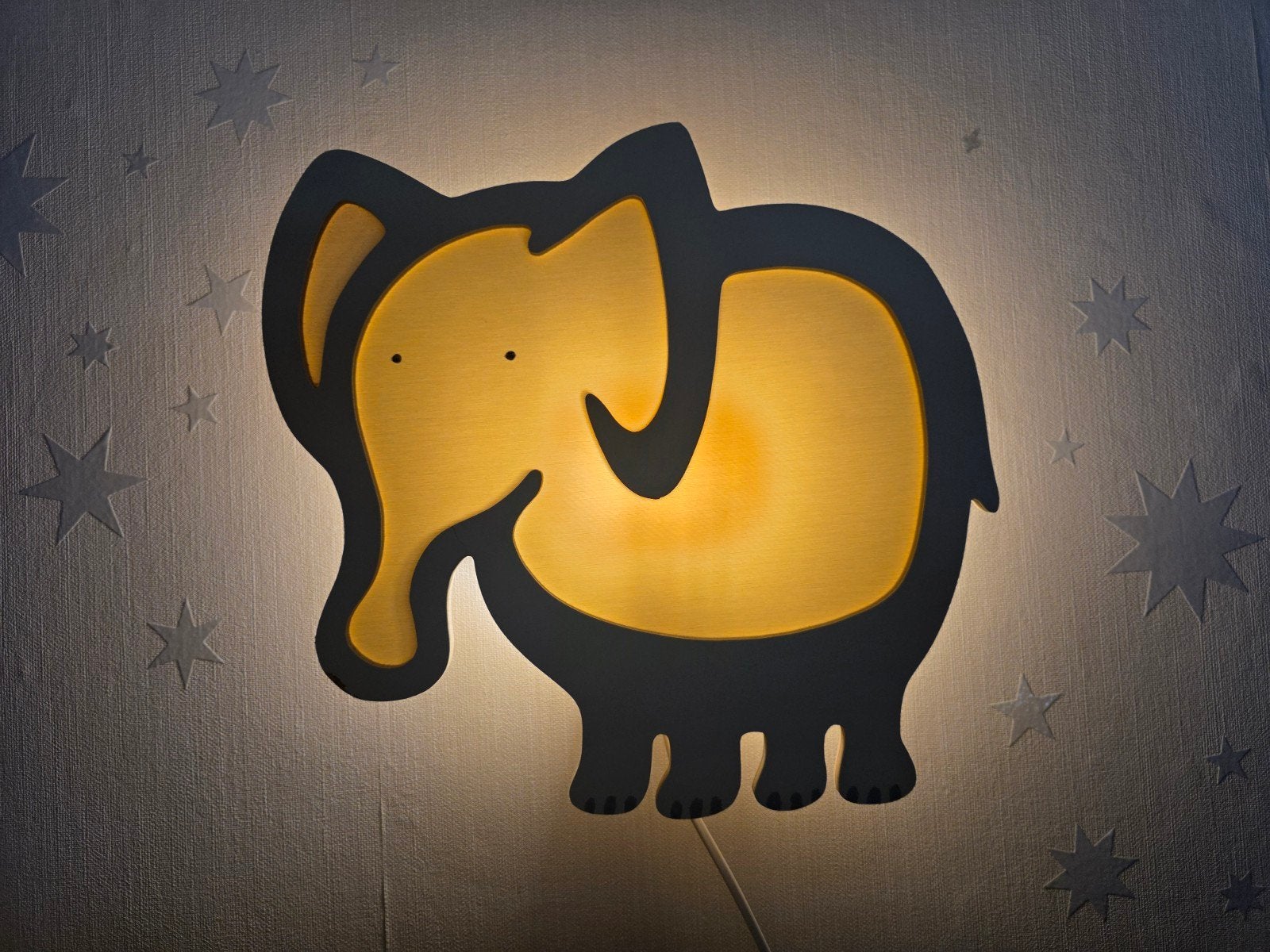 Olifant wandlamp - Steinhauer - beschadigd, Ophalen of Verzenden, Gebruikt, Lamp