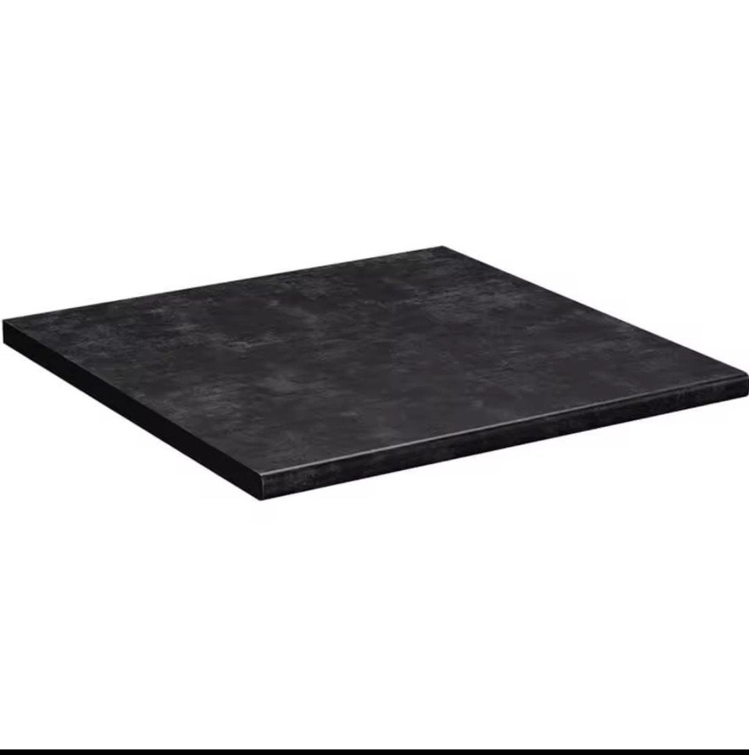 Nieuw Keuken werkblad 60x60x2,8cm met tussenprofiel, Zwart, Nieuw, Minder dan 100 cm, 50 tot 75 cm