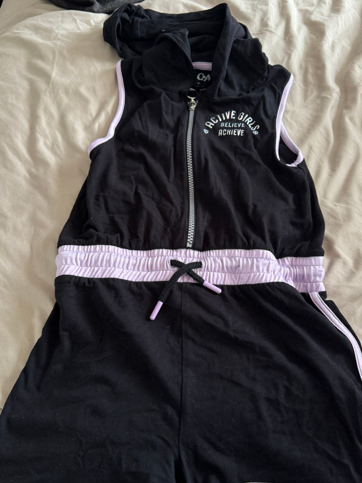 Korte sport jumpsuit maat 140, Ophalen of Verzenden, Zo goed als nieuw, Meisje