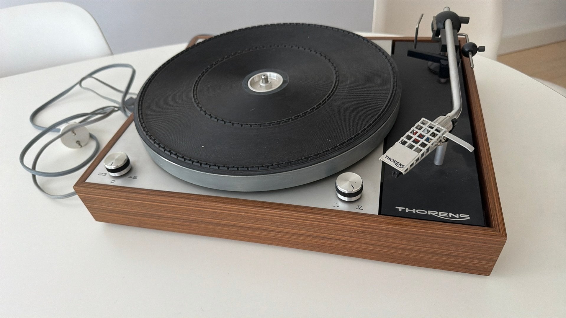 Vintage Thorens platenspeler, Audio, Tv en Foto, Platenspelers, Ophalen, Gebruikt, Thorens