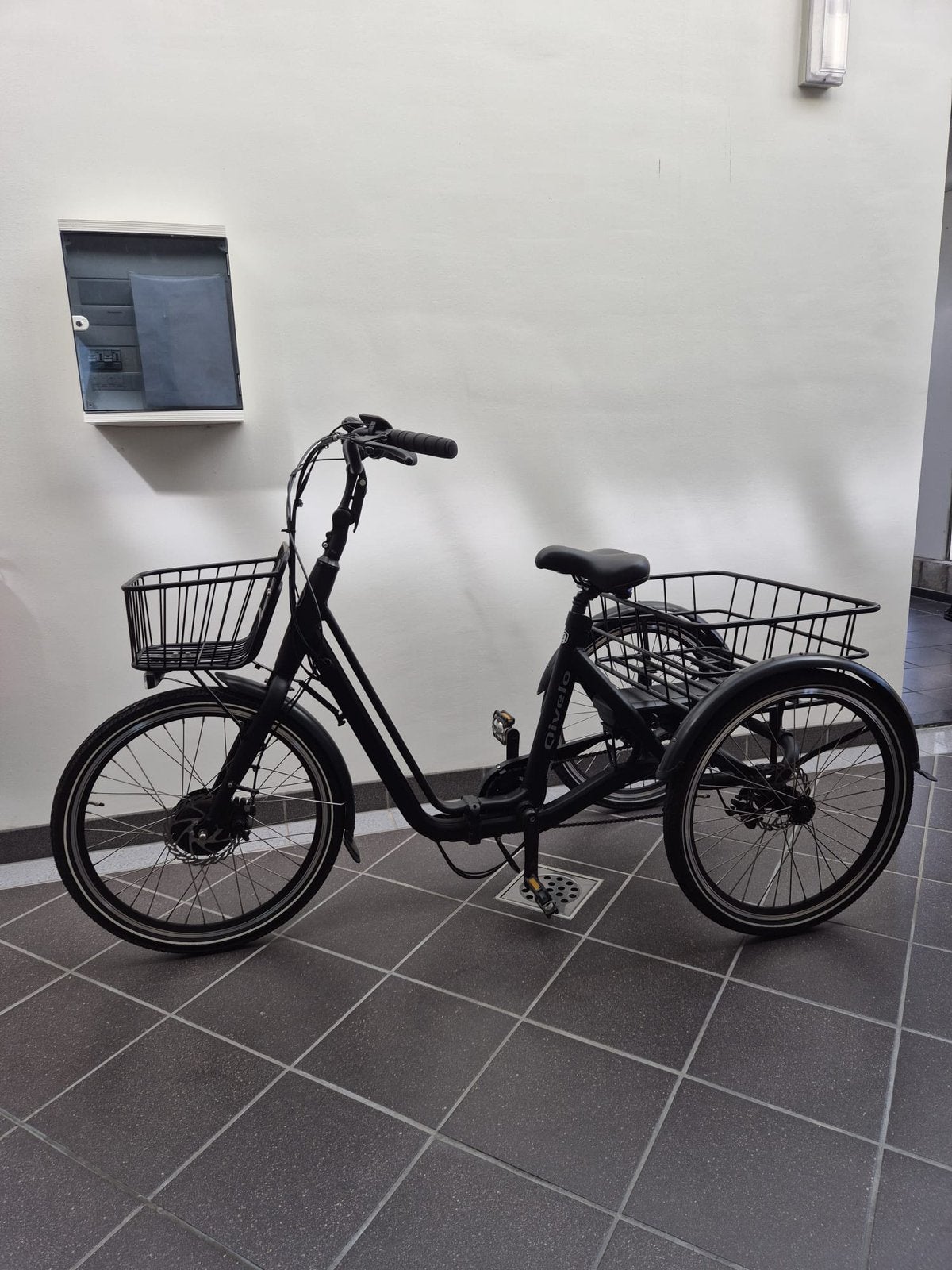 Qivelo elektrische driewielfiets volwassenen, Fietsen en Brommers, Fietsen | Driewielfietsen, Ophalen, Zo goed als nieuw, Schijfrem