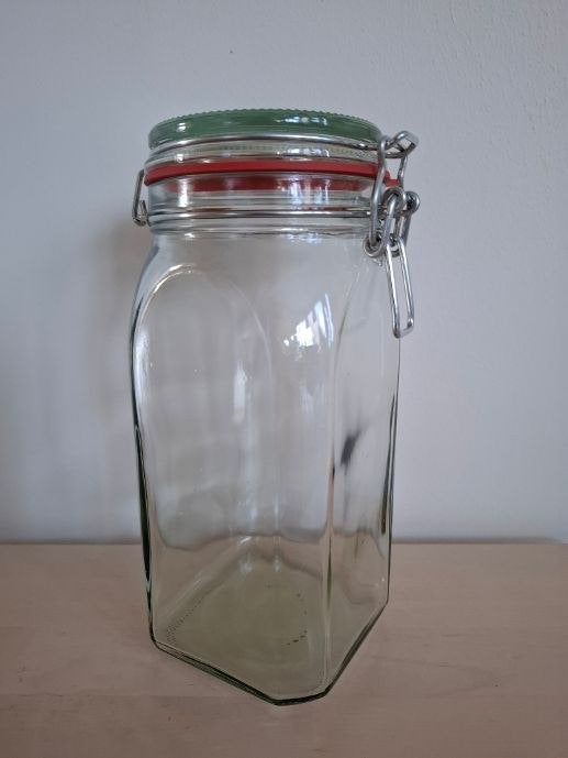 grote weckpot, 1,5 liter NIEUW, Huis en Inrichting, Keuken | Potten en Pannen, Ophalen of Verzenden, Nieuw, Glas, Pot, Bus of Blik