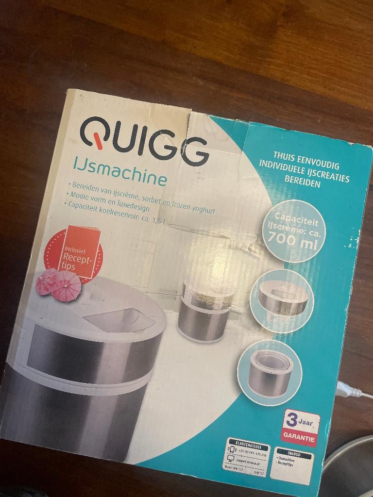 IJsmachine voor thuis, Ophalen of Verzenden, Gebruikt, Koelelement