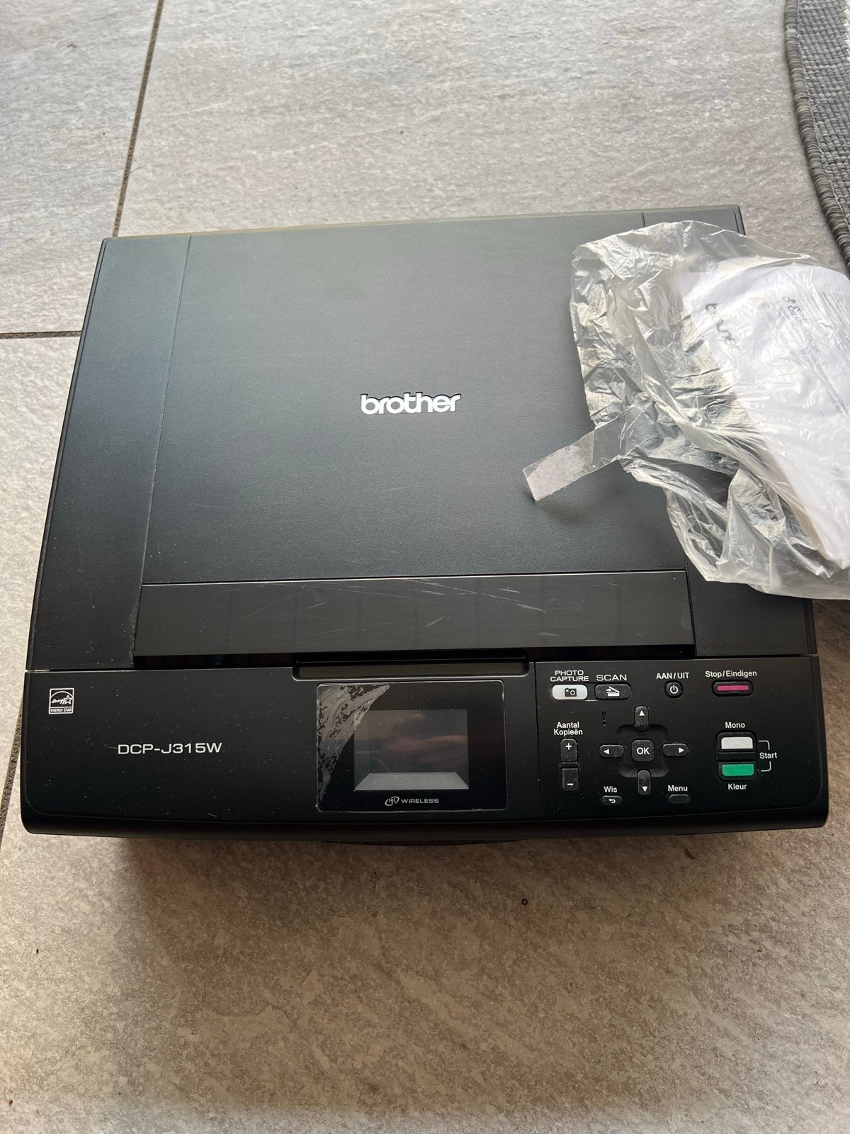 Brother DCP-J315W All-in-one Printer, Computers en Software, Printers, Gebruikt, All-in-one, Inkjetprinter, Kleur printen, Draadloos