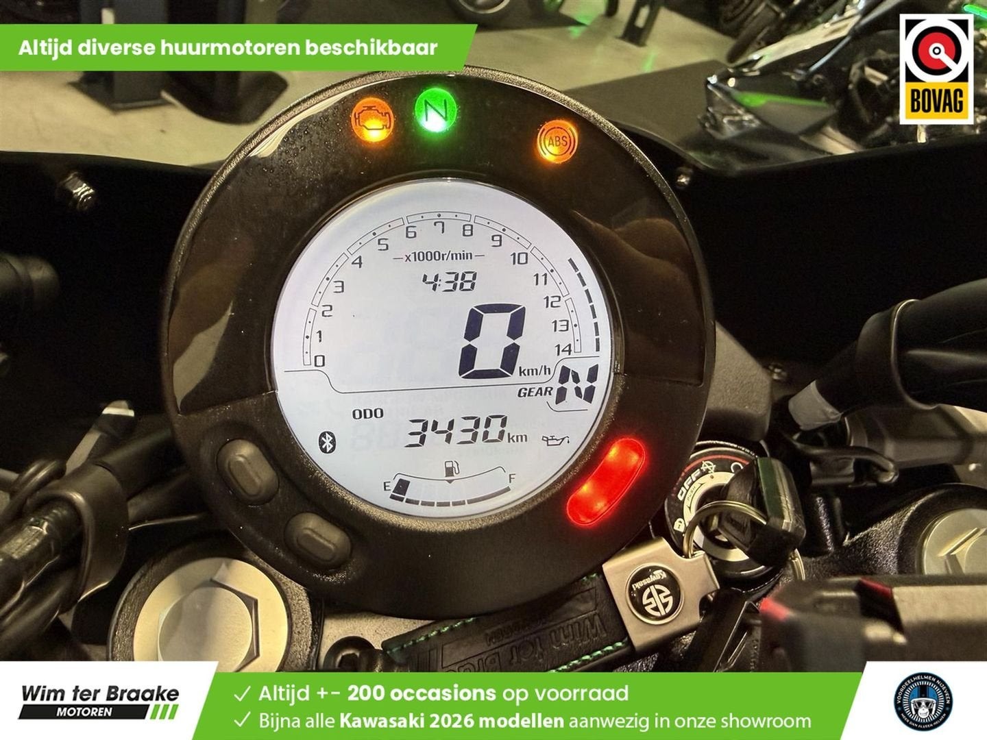 Kawasaki Eliminator 500 (bj 2024) 3,430 km, Motoren, 2 cilinders, Chopper, Bedrijf, Onbekend