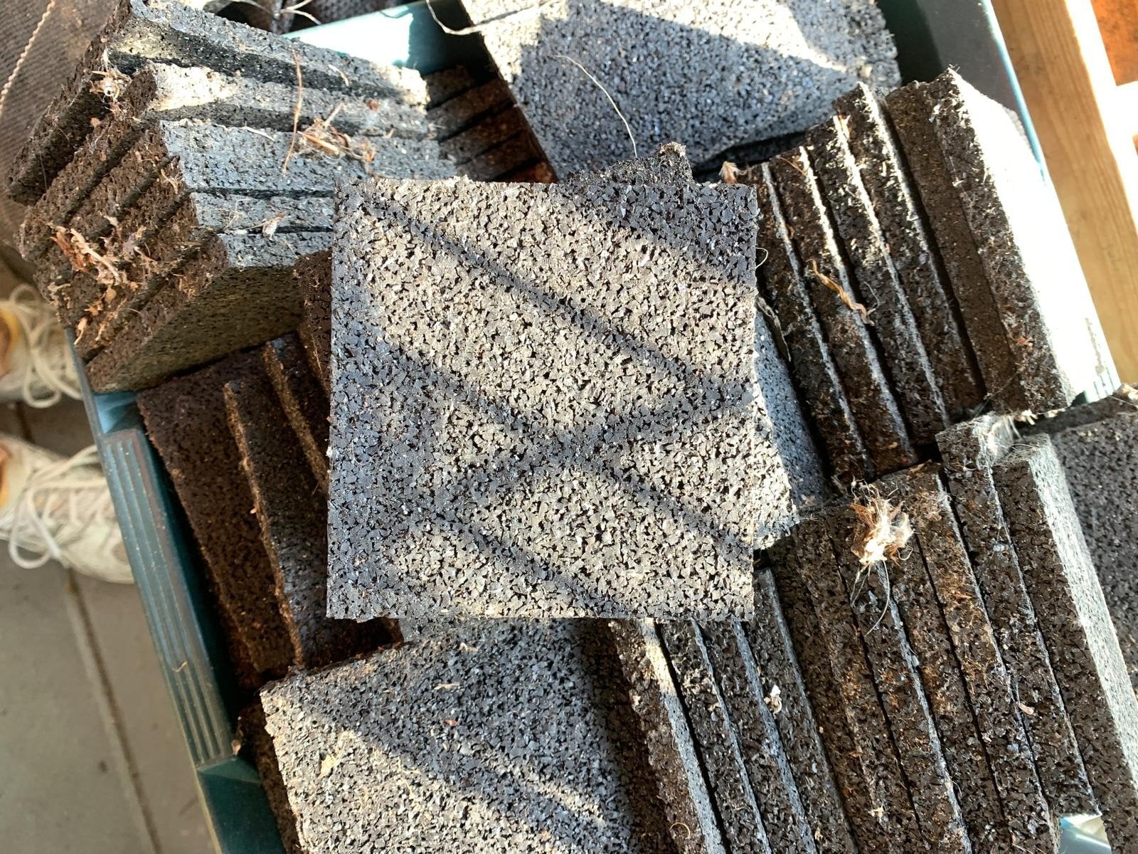 Rubber tegels 10x10, anti tril tegel, Ophalen