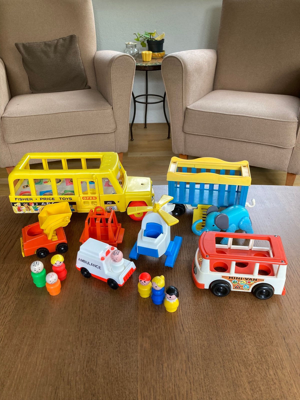 Vintage Fisher Price voertuigen, Ophalen of Verzenden, Gebruikt