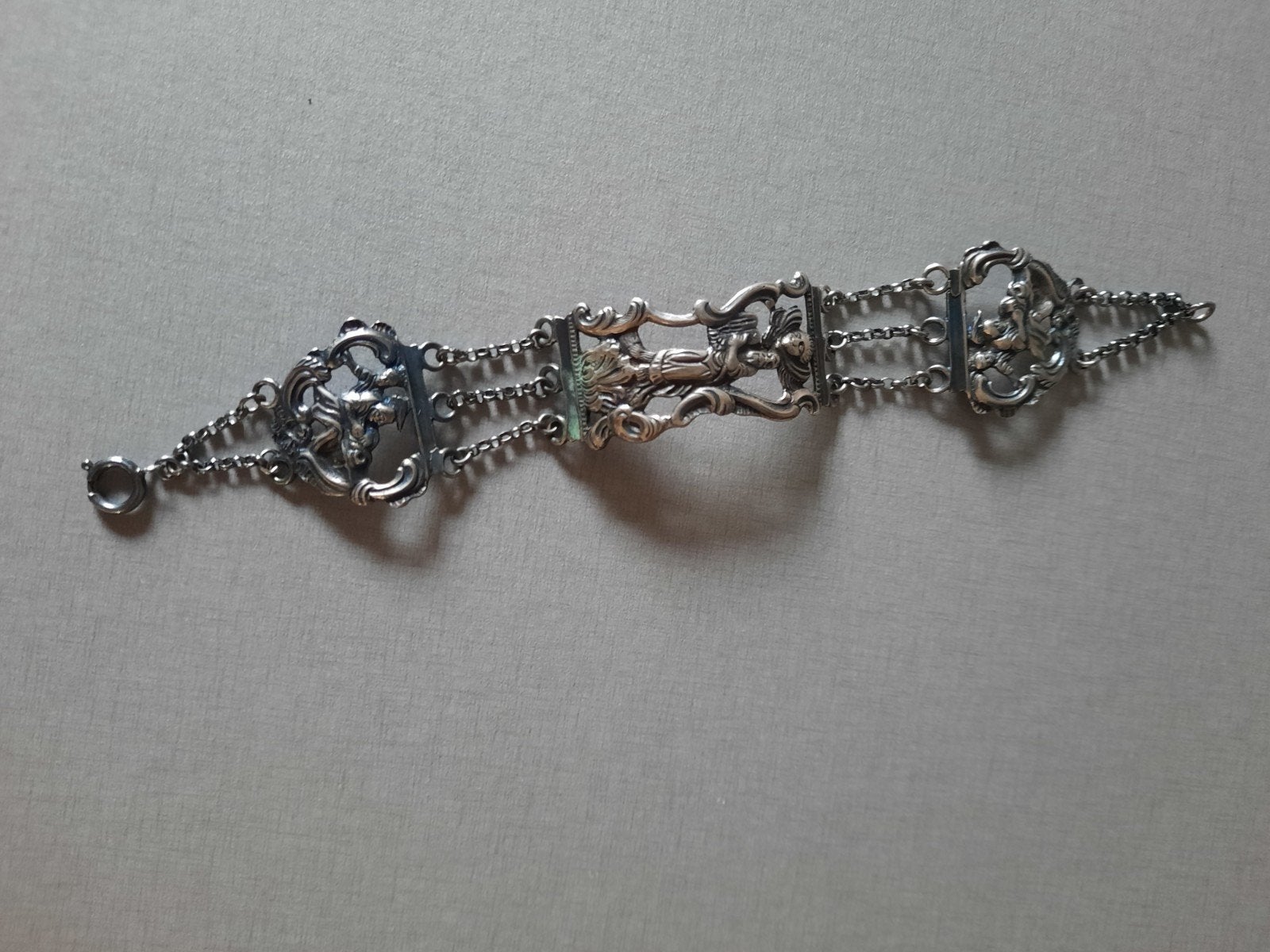 Zilveren antieke Hollandse armband gemerkt, Ophalen of Verzenden, Zilver