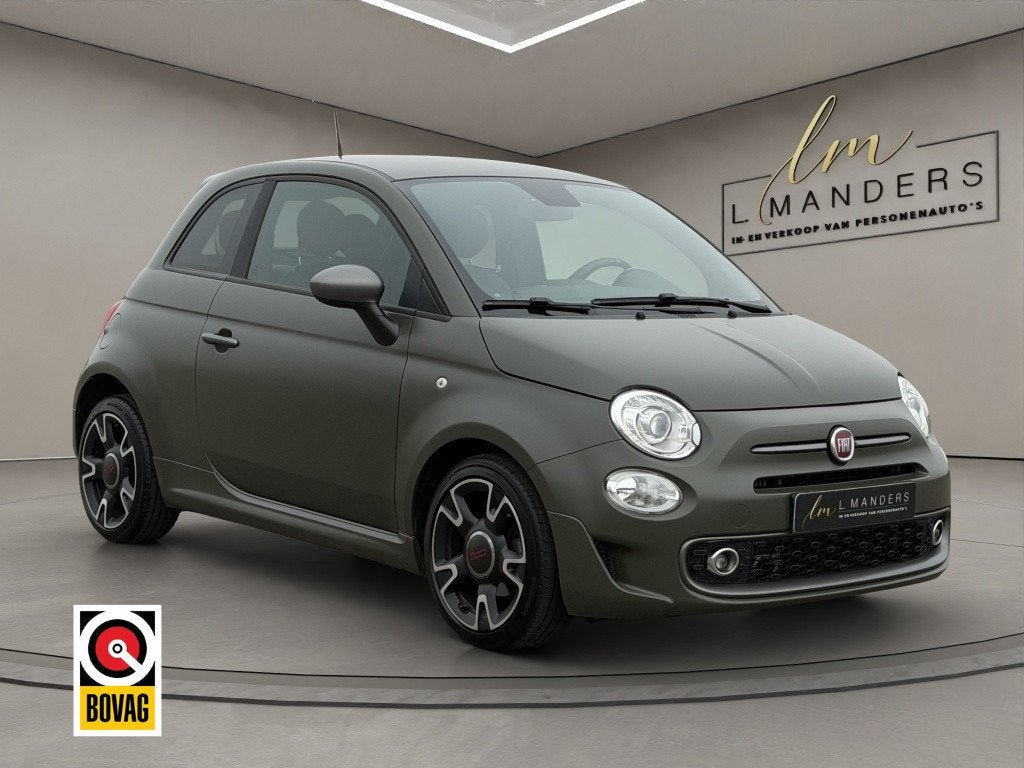 Fiat 500 0.9 TwinAir T Sport 2018 MAT GROEN | Apple CarPlay, Keurmerk '100% Onderhouden', Gebruikt, Leder, Handgeschakeld